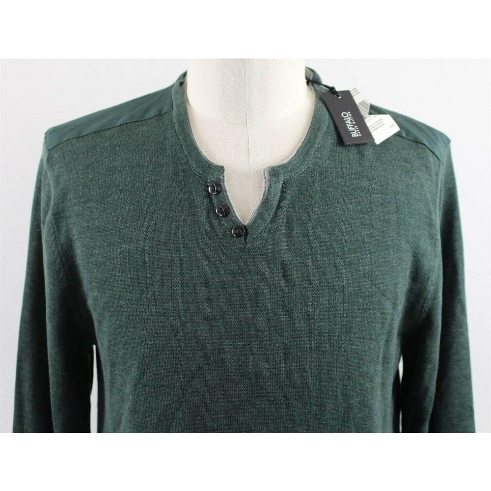 NWT Buffalo David Bitton Walleys V-Neck Sweater MD